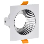                  LIGHTING Светильник 4109 встраиваемый поворотный под лампу GU10 белый/хром пластик IEK
               