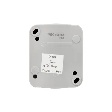 Переключатель проходной Mini OG IP54, о/у, серый