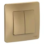 BLANCA скрытой установки двухклавишный переключатель (cх.6+6), 10A, 250B, титан