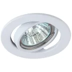                  Светильник штампованный поворотный MR16,12V/220V, 50W белый ST2A WH
               
