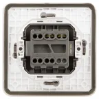 Выключатель 1- клавишный ЭРА Эксперт 11-1521-01 IP55, 10АХ-250В, СУ, белый | Б0063267 | ЭРА