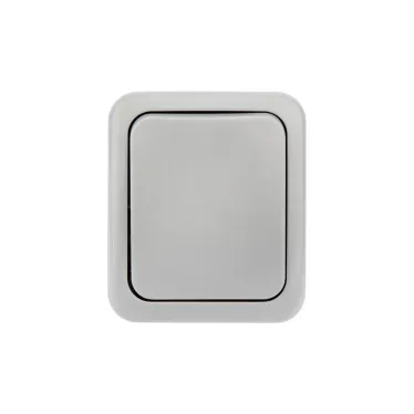 Переключатель проходной Mini OG IP54, о/у, серый