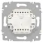 Переключатель Intro Accent 6-107-07 двойной, 10А-250В, IP20, СУ, AL/CU, графит