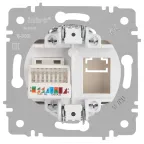 Розетка Intro Accent 6-303-11 информационная RJ45, IP20, СУ, сосна