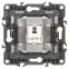 Розетка информационная RJ45, Эра12, шампань, 12-3107-04
