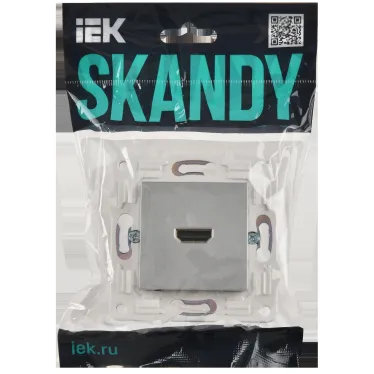 SKANDY Розетка HDMI SK-H01S серебряный IEK