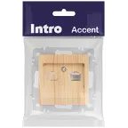 Розетка Intro Accent 6-303-11 информационная RJ45, IP20, СУ, сосна