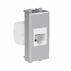 Avanti Компьютерная розетка RJ-45 без шторки модульная, кат.6А, Закаленная сталь, 1 модуль