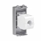 Avanti Компьютерная розетка RJ-45 без шторки модульная, кат.6А, Закаленная сталь, 1 модуль