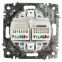 Розетка Intro Accent 6-304-01 информационная 2xRJ45, IP20, СУ, белый