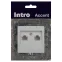 Розетка Intro Accent 6-304-01 информационная 2xRJ45, IP20, СУ, белый