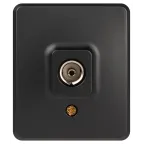 Розетка Эксперт 11-3201-05 TV одиночная, IP20, ОУ, антрацит