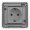 Розетка Эксперт 11-2522-01 2P+E IP55, шторки, 16A-250В, СУ, белый