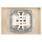 Розетка Intro Accent 6-204-03 2х2P, 16А-250В, IP20, СУ, AL/CU, алюминий