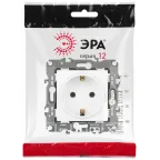 Розетка Серия 12 12-2101-01М 2P+E Schuko, 16А-250В, белый матовый