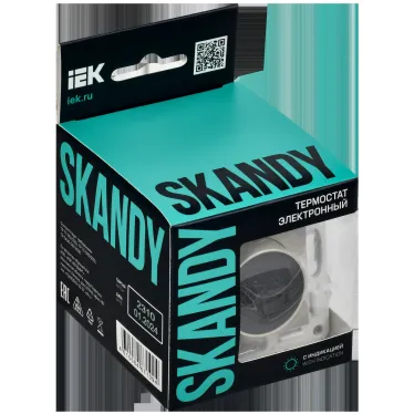 SKANDY Термостат электронный с индикацией SK-T01B бежевый IEK
