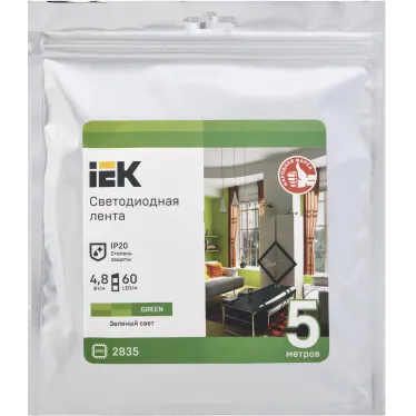 Лента светодиодная 5м LSR-2835G60-4,8-IP20-12В IEK