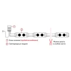 Светодиодные LED модули MZ2835-02-12V-2835-IP65-5m-6500 (50/1500) ЭРА