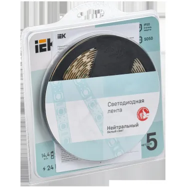 Лента светодиодная 5м LSR-5050NW60-14,4-IP20-24В IEK
