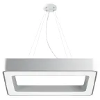                  Светильник LED Geometria Quadro SPO-161-W-40K-060 60Вт 4000К 5500Лм IP40 600х80 белый подвесной драйвер внутри
               