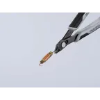 Бокорезы ESD прецизионные для тонких работ ElecTronic Super KNips антистатические мягкая проволока 02-16мм средней твердости 12мм L-125мм высокочастотная закалка режущих кромок до 64HRC черные 2-компонентные рукоятки