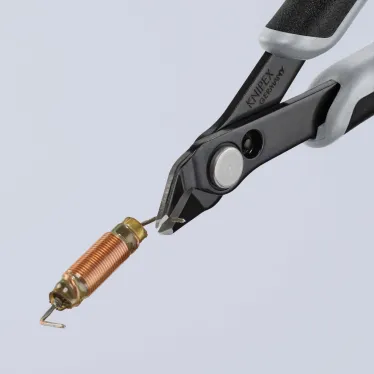 Бокорезы ESD прецизионные для тонких работ ElecTronic Super KNips антистатические мягкая проволока 02-16мм средней твердости 12мм L-125мм высокочастотная закалка режущих кромок до 64HRC черные 2-компонентные рукоятки