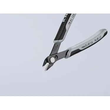Бокорезы ESD прецизионные для тонких работ ElecTronic Super KNips антистатические мягкая проволока 02-16мм средней твердости 12мм L-125мм высокочастотная закалка режущих кромок до 64HRC черные 2-компонентные рукоятки
