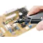 Бокорезы ESD прецизионные для тонких работ ElecTronic Super KNips антистатические мягкая проволока 02-16мм средней твердости 12мм L-125мм высокочастотная закалка режущих кромок до 64HRC черные 2-компонентные рукоятки