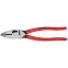 Плоскогубцы электромонтера Linemans Pliers резка - проволока средней твердости 46мм твердая проволока 3мм L-240мм обливные рукоятки блистер цвет черный