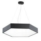                  Светильник светодиодный Geometria Hexagon SPO-121-B-40K-038 38Вт 4000К 4000Лм IP40 600х80 черный подвесной
               