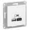 ATLASDESIGN USB РОЗЕТКА А+С, 5В/2,4 А, 2х5В/1,2 А, механизм, ЛОТОС