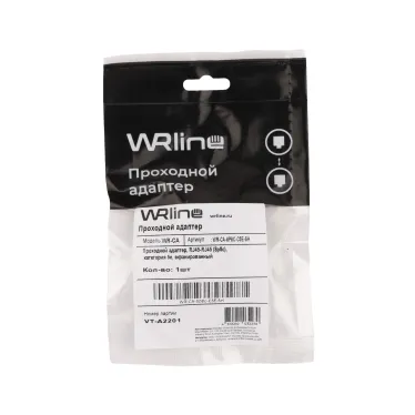 Проходной адаптер RJ45-RJ45 (8p8c) категория 5е экранированный WRline