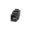 Проходной адаптер формата Keystone RJ45-RJ45 (8p8c) категория 5е неэкранированный цвет черный WRline