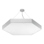                  Светильник светодиодный Geometria Hexagon SPO-121-W-40K-038 38Вт 4000К 4000Лм IP40 600х80 белый подвесной
               
