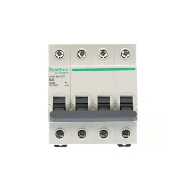 Выключатель автоматический четырехполюсный (АВ) B 20А 4P 6kA 400В City9 Set