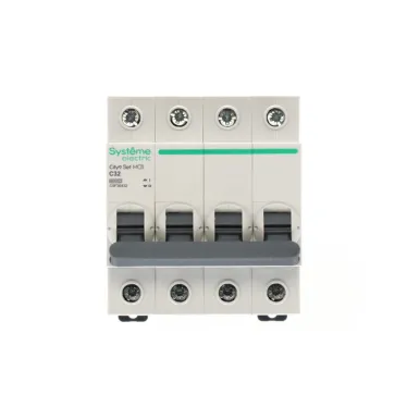 Выключатель автоматический четырехполюсный (АВ) С 32А 4P 6kA 400В City9 Set
