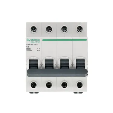 Выключатель автоматический четырехполюсный 6А С 4.5kA 400В City9 Set