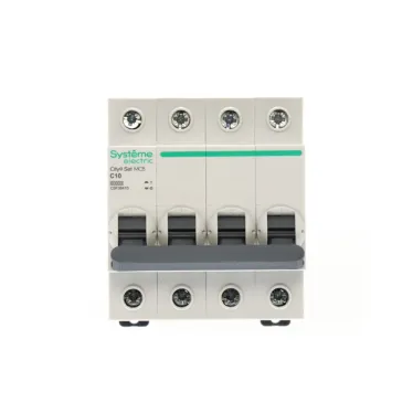 Выключатель автоматический четырехполюсный (АВ) С 10А 4P 6kA 400В City9 Set