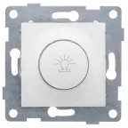 Диммер Ugra, 500 W, механизм, с накладкой и воротком, белый