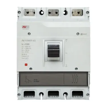 Автоматический выключатель AV POWER-4/3 630А 100kA TR AVERES