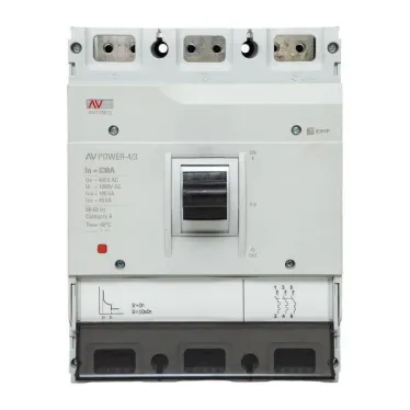 Автоматический выключатель AV POWER-4/3 630А 100kA TR AVERES