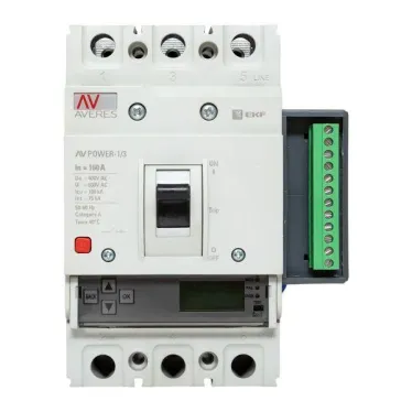 Автоматический выключатель AV POWER-1/3 160А 100kA ETU6.2 AVERES