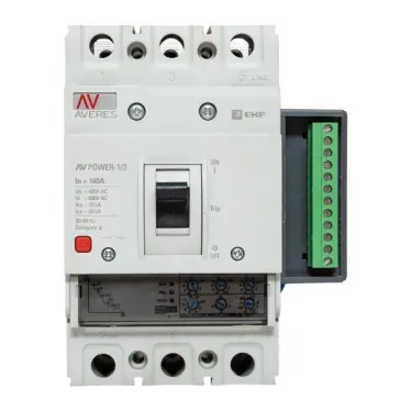 Выключатель автоматический AV POWER-1/3 160А 50кА ETU2.2
