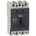 Выключатель автоматический трехполюсный EZC100 7.5 KA/400 В 3T 60 A