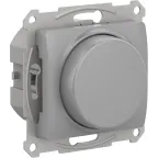                  GLOSSA СВЕТОРЕГУЛЯТОР (диммер) повор-нажим, LED, RC, 400Вт, мех., АЛЮМИНИЙ
               