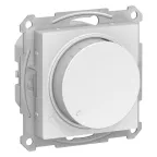                  ATLASDESIGN СВЕТОРЕГУЛЯТОР (диммер) повор-нажим, LED, RC, 400Вт, мех., БЕЛЫЙ
               