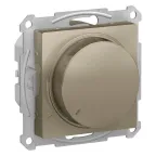                  ATLASDESIGN СВЕТОРЕГУЛЯТОР (диммер) повор-нажим, LED, RC, 400Вт, мех., ШАМПАНЬ
               