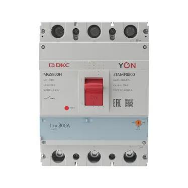 Автоматический выключатель YON MGS800 3P 640-800A 75kA