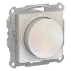                  ATLASDESIGN СВЕТОРЕГУЛЯТОР (диммер) повор-нажим, LED, RC, 400Вт, мех., ЖЕМЧУГ
               