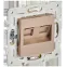 SKANDY Розетка компьютерная двойная RJ45 кат.5E SK-K03Sa песочный IEK